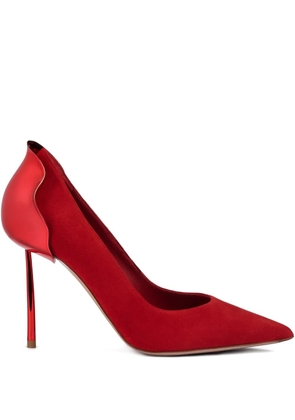 Le Silla 100mm Petalo metallic pumps - Red