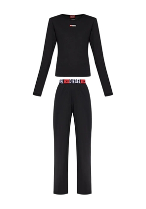 Diesel Gilda-D-Core logo-waistband pajama set - Black