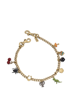 Coach charm-embellished chain strap - Gold
