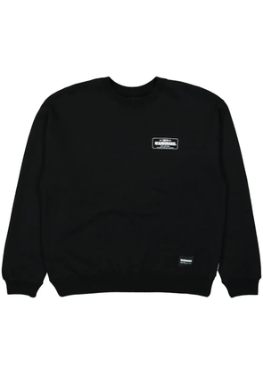 Neighborhood logo-patch cotton sweatshirt - Black