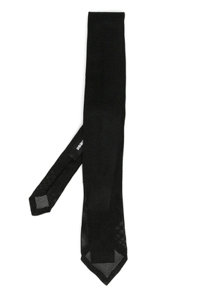 DSQUARED2 semi-sheer silk tie - Black