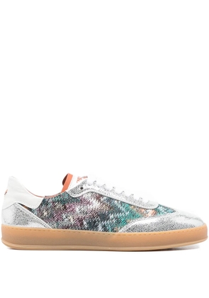 Missoni patterned leather sneakers - Grey