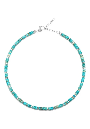 Nialaya Jewelry turquoise choker necklace - Silver