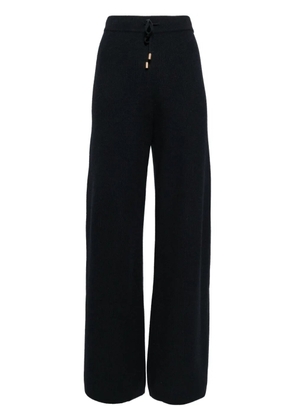 N.Peal Honeycomb knit trousers - Blue