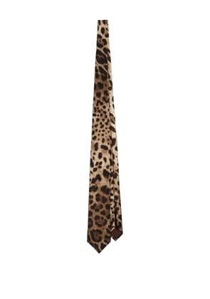 Dolce & Gabbana silk tie - Brown