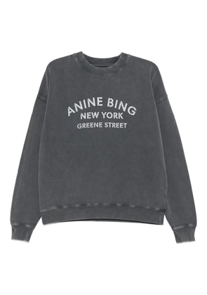 ANINE BING logo-print sweater - Grey