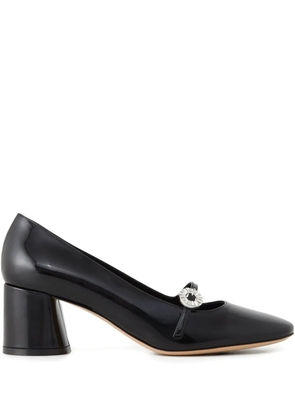 Casadei 50mm Cleo crystal-detail pumps - Black
