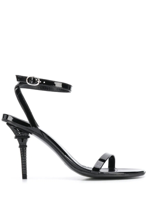 VETEMENTS Eiffel Tower ankle strap sandals - Black