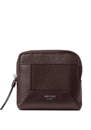 Jimmy Choo zip-top leather wallet - Red