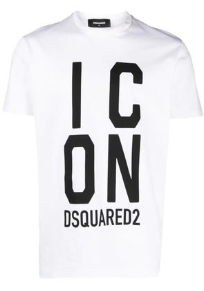 DSQUARED2 logo-print cotton T-shirt - White