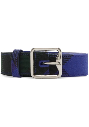 Burberry B-buckle checked belt - Blue