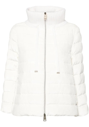 Herno corduroy puffer jacket - White
