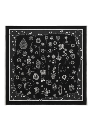 Dolce & Gabbana printed silk scarf - Black
