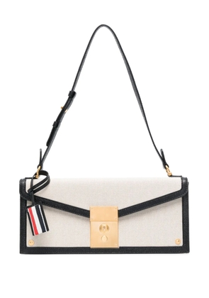 Thom Browne RWB-tag canvas shoulder bag - Neutrals