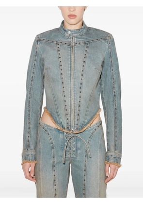 MISBHV Sunset stud-embellished denim jacket - Blue