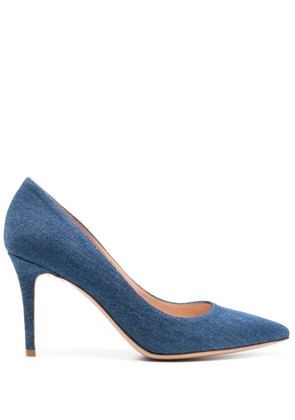 Gianvito Rossi Gianvito 85mm denim pumps - Blue