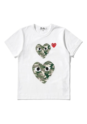 Comme Des Garçons Play heart eyes T-shirt - White
