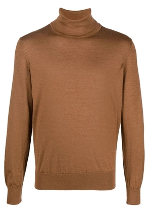 Zegna roll neck jumper - Brown