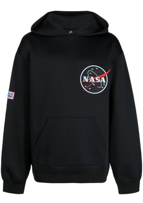 OAMC x Nasa patch long-sleeve hoodie - Black