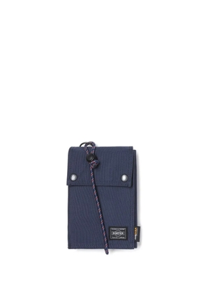 Comme des Garçons Homme logo-appliqué messenger bag - Blue