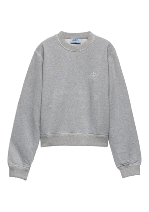 Prada logo-print sweatshirt - Grey