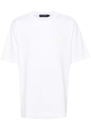 Dolce & Gabbana logo-tag cotton T-shirt - White