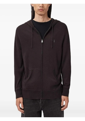AllSaints Mode logo-detail hoodie - Brown