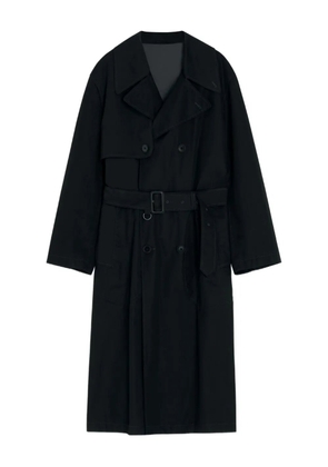 LEMAIRE double-breasted belted trench coat - Black