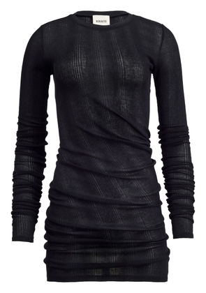KHAITE The Lenora ribbed T-shirt - Black