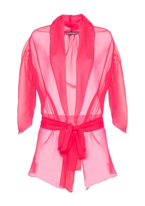 Alberta Ferretti silk jacket - Pink