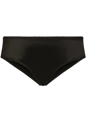 Dolce & Gabbana mid-rise satin briefs - Black