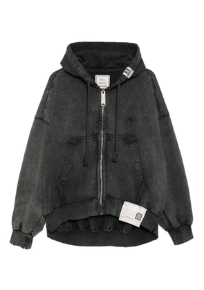 Maison MIHARA YASUHIRO logo-embroidered hoodie - Grey