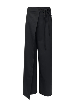 MM6 Maison Margiela tie detail tailored trousers - Black