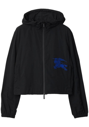 Burberry EKD-embroidered cropped jacket - Black
