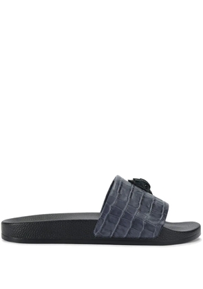 Kurt Geiger London Eagle-motif slides - Blue