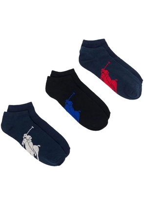 Polo Ralph Lauren pony motif ankle socks - Blue