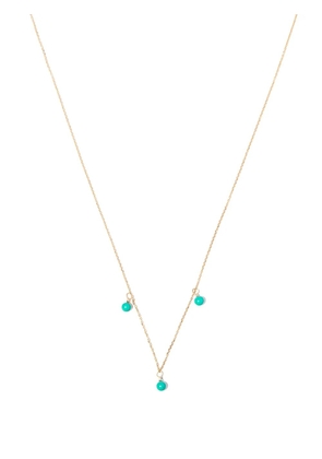 Mateo 14kt yellow gold turquoise necklace