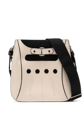 Perrin Paris Cabbie leather crossbody bag - Neutrals