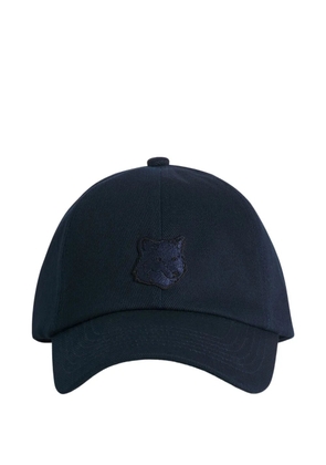 Maison Kitsuné fox-motif cap - Blue