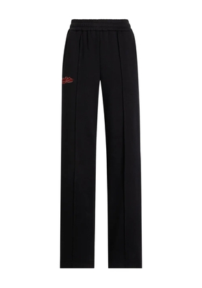 Dolce & Gabbana fleece jogging pants with patch - Black