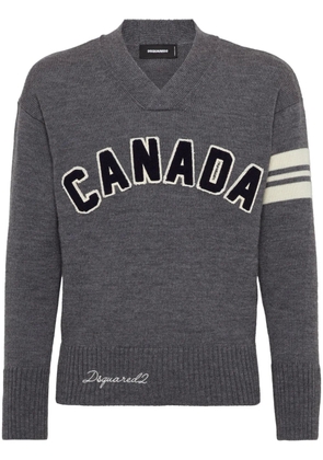 DSQUARED2 Canada-patch jumper - Grey