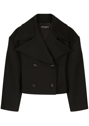 Dolce & Gabbana double-breasted cropped jacket - Black