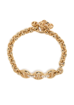 HOORSENBUHS 18kt yellow gold diamond chain-link bracelet