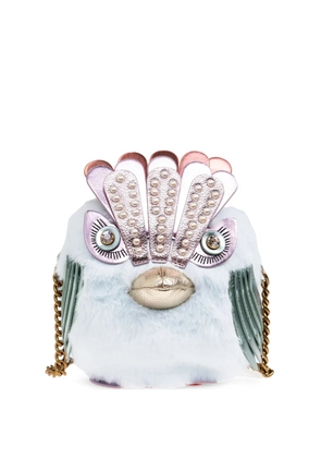 Kurt Geiger London Pom Pom Eagle mini bag - White