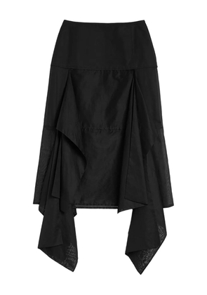 Jil Sander panelled midi skirt - Black