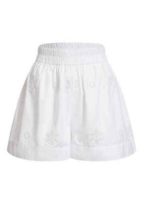 Merlette Antibes broderie-anglaise shorts - White