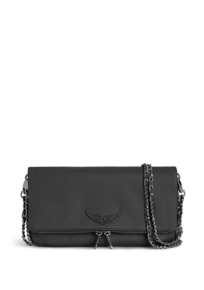 Zadig&Voltaire Rock leather clutch bag - Grey