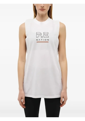 P.E Nation Shuffle logo tank top - White