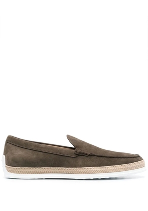 Tod's slip-on style loafers - Green