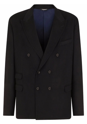 Dolce & Gabbana double-breasted cashmere blazer - Blue